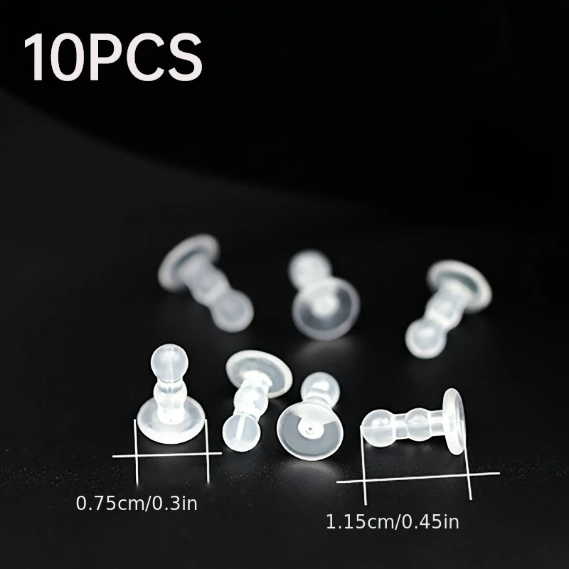 Silikon-Ohrpolster, Anti-Piercing-Ohrring, vollständige Abdeckung, Sicherheits-Ohrring-Rückseite für DIY-Produktion, Schmuckherstellung
