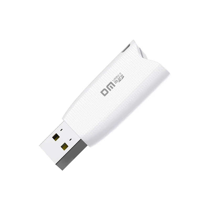 

DM CR025 card reader with innovative TF card slot change the card reader into a usb flash drive for computer or for car