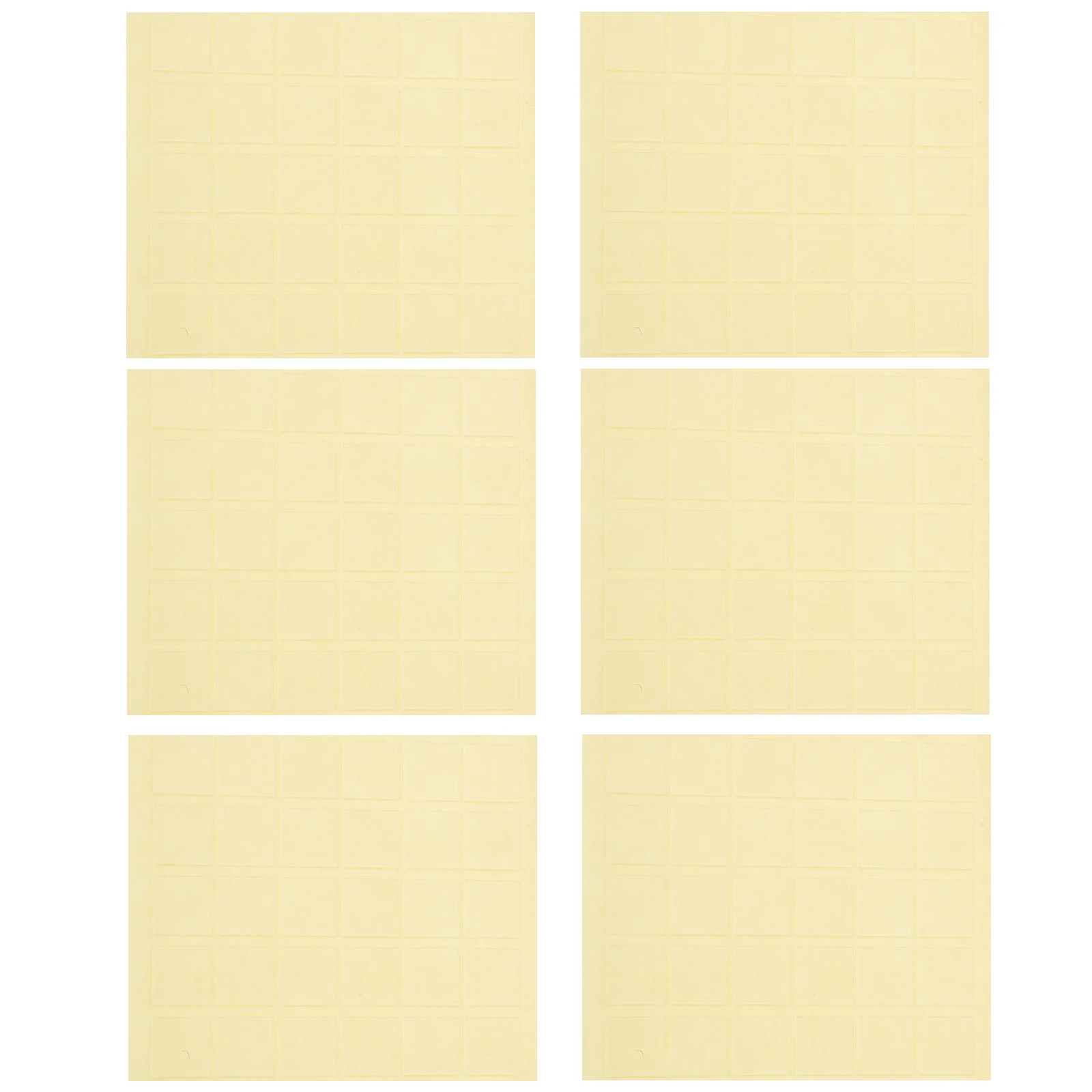 150Pcs Clear Adhesive Sticker Square Double Sided Tape No Traces Transparent Stickers Easy Storage Double Sides Tape