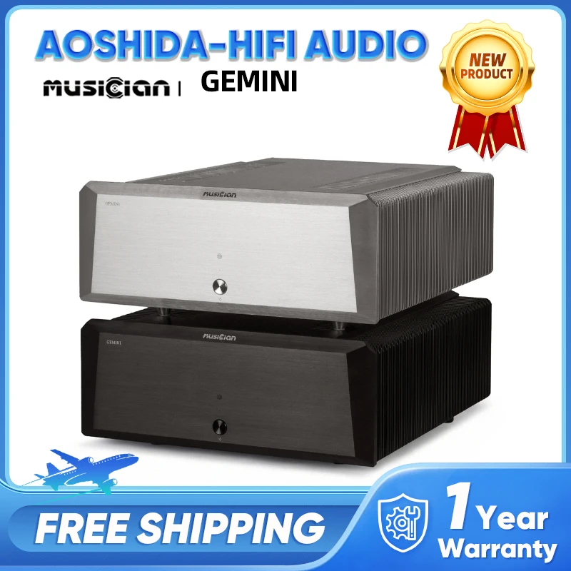 Musician GEMINI Fully Balanced Class AB Post-stage Power Amplifier XLR Pre Amp Stereo Crosstalk HIFI AMP