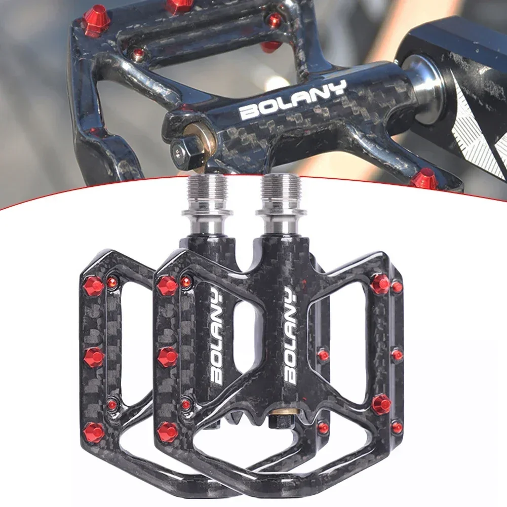 Bicycle Platform Pedals Widen Mountain Bike Pedal Footboard Anti-Slip Smooth Bearing Bicycle Pedal MTB Cycling Bike Parts