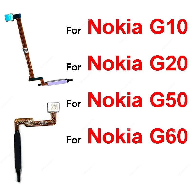 Power Button Fingerprint Sensor Flex Cable For Nokia G10 G20