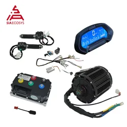 QS MOTOR QS138 4000W 90H 7500W Max Continuous 72V 110KPH Mid Drive Motor Conversion Kit with Wire Harness SIAYQ72180 Controller