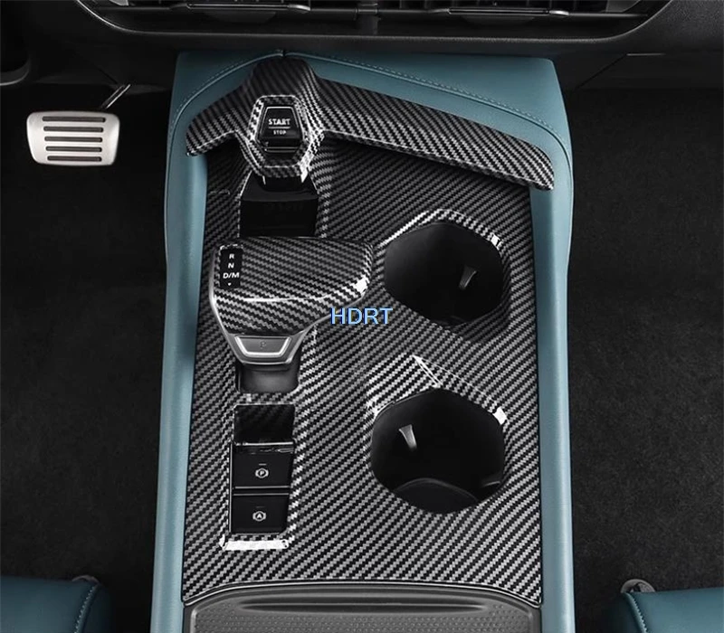 Car Styling Carbon Fiber Interior Steering Wheel Air Vent Outlet Cover Gear Shift Head Window Control Panel For MG 7 MG7 2023 +