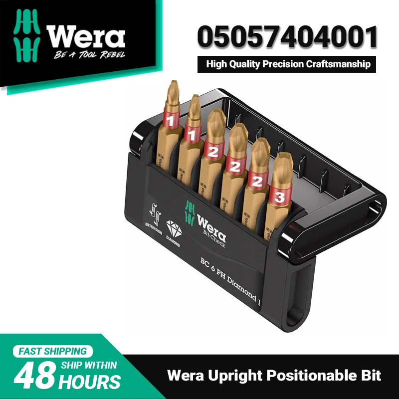 

WERA Tools 05057404001 6 PH DIamond Drill Bit Precision Craftsmanship Extend Service Life Hard And Durable