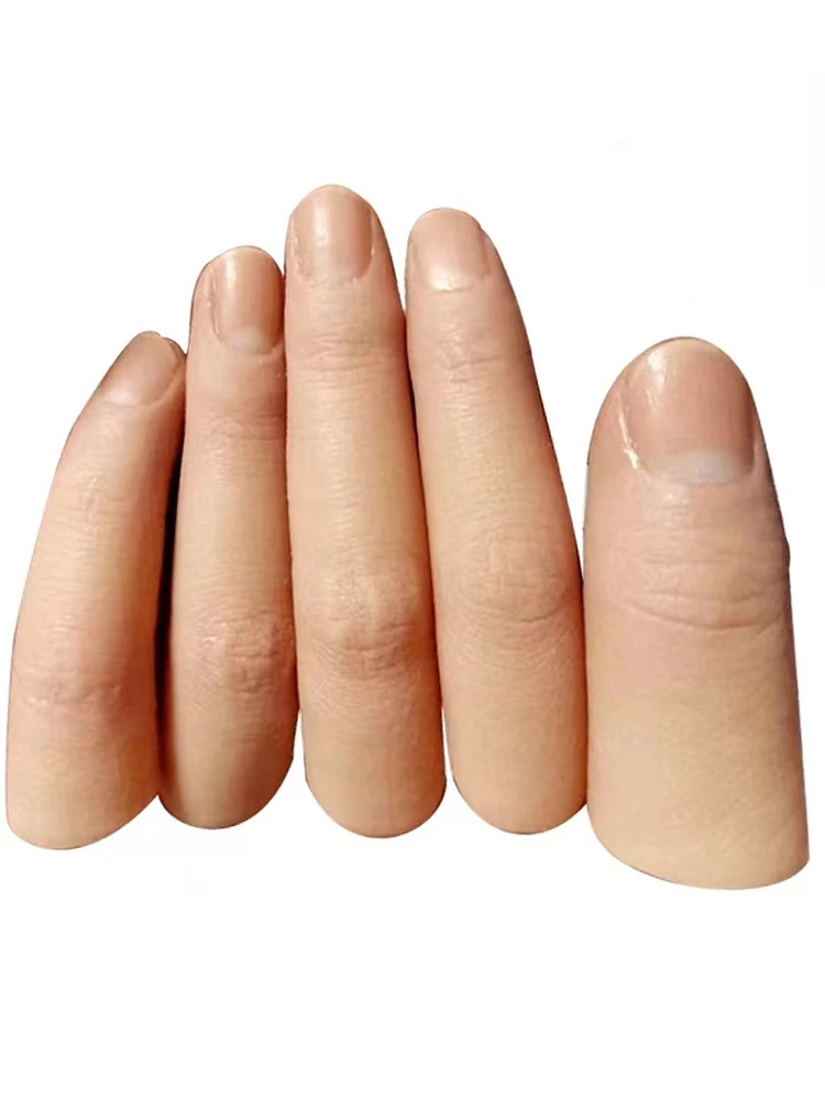 Artificial Fake Finger Simulation Finger Stall Nail Half Finger Toe Cover Silicone Beauty Finger Stall Finger Stall Finger