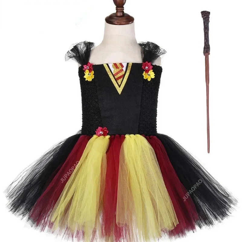 

Girl Halloween Witch Costume Children's Role-playing Magician Dress Children's Dress Up Costume Magician Carnival Party Gift