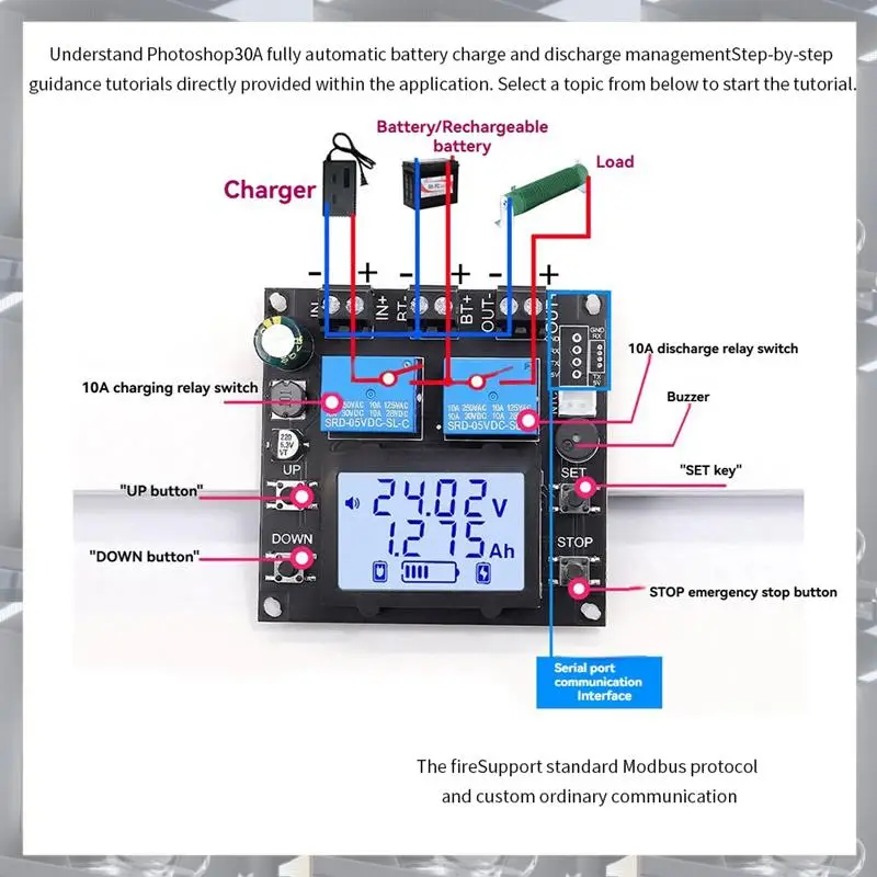 Hot Selling-XY-BT13L 30A Battery Charge And Discharge Module With K485X Module, Bidirectional Current Detection Protector,XY-BT1