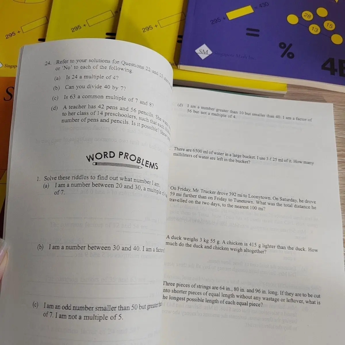 4 เล่ม/ชุด Singapore Math Intensive Practice Practice Primary School