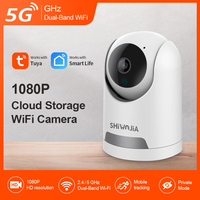 INQMEGA 5G Tuya WIFI IP Camera 1080P Smart Motion Tracking Wireless PTZ Security Camera IR Night Vision Indoor Two-Way Video Cam