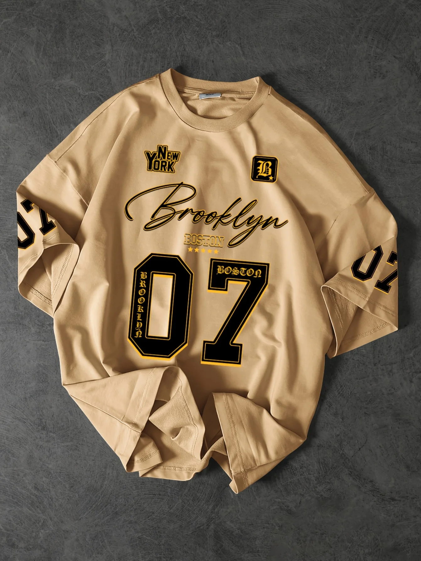 2025 صيف جديد Vintage تي شيرت رجالي بلايز رياضية غير رسمية طاقم الرقبة الاطفال التي شيرت في الهواء الطلق الشارع الرجال تي شيرت الملابس