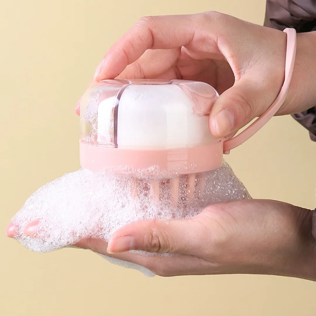 

1pc Body Scalp Massage Brush Hair Wash Comb Shampoo Brush Adding Liquid Shampoo Brush Hair Care Body Scrubber Bathing Tool