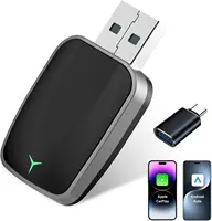 2025 2 en 1 inalámbrico Carplay y Android Auto Box cableado a Dongle inalámbrico adaptador de conexión automática Bluetooth Plug & Play Mini Box