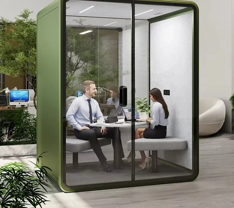 Intelligent Modular Office Pod Soundproof Prefabricated Conference Cabin with Ventilation System for Indoor Use of the Company