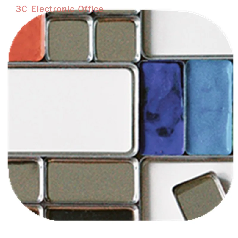 

Watercolor Paint Box Packaging Grid 0.5ml/1ml/2ml Magnetic Aluminum Palette For Travel Professional Art Supplies