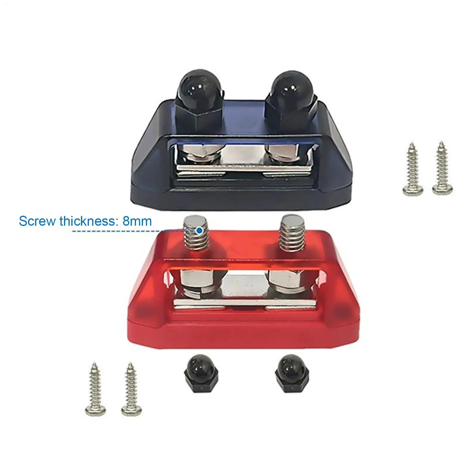 مسمار عازل بسبار 2 قطعة توزيع كتلة جبل عوازل حل اتصال البطارية للسيارات البحرية السيارات RV #6