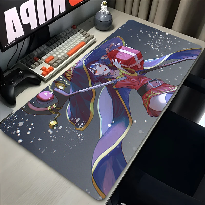 Mouse Pad G-God Blessing on This Wonderful World Gamer Keyboard Mat Gaming Desk Protector Laptops Large Mousepad Cartoon Deskmat