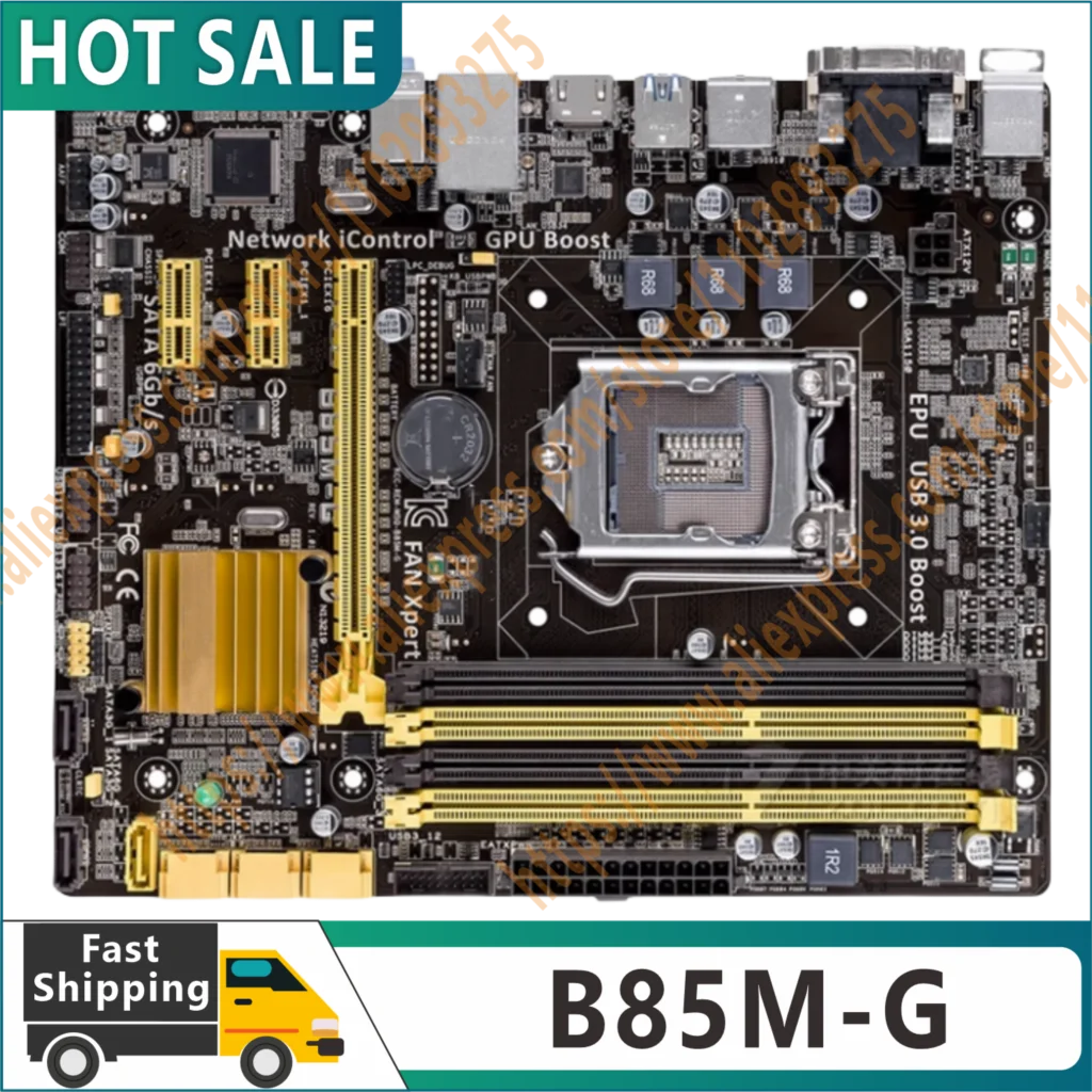 Original M-ATX B85M-G LGA 1150 Systemboard B85M DDR3 For Intel B85 32GB Desktop Mainboard USB 3 SATA3 B85MG 100% Test