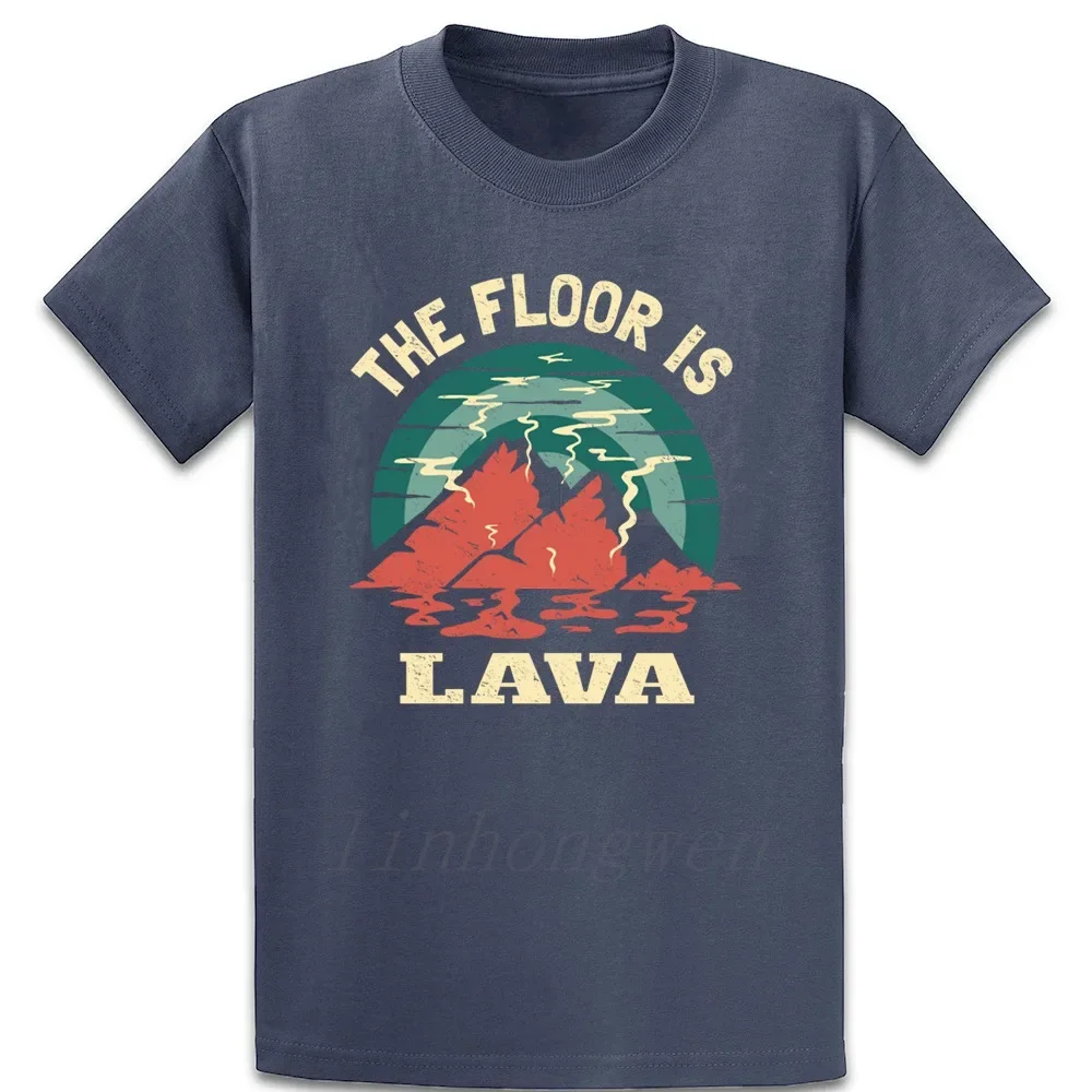 The Floor Is Lava Volcano Kids Premium T Shirt Building Summer Pattern Homme Customize Plus Size 5xl Cotton Shirt