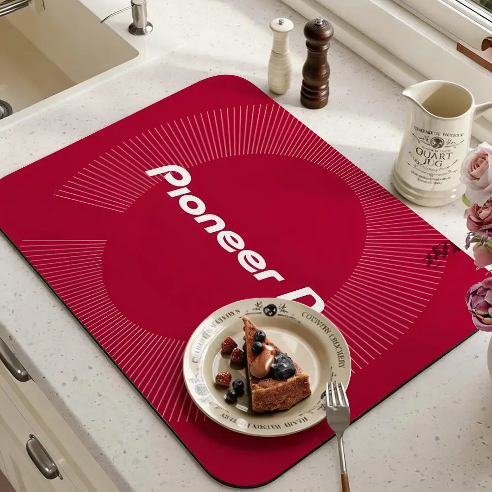 Tapete para DJ P-Pioneeres, Tapete Antibacterial y Resistente a los Olores de Diatomita Ecológica para Cocina y Baño