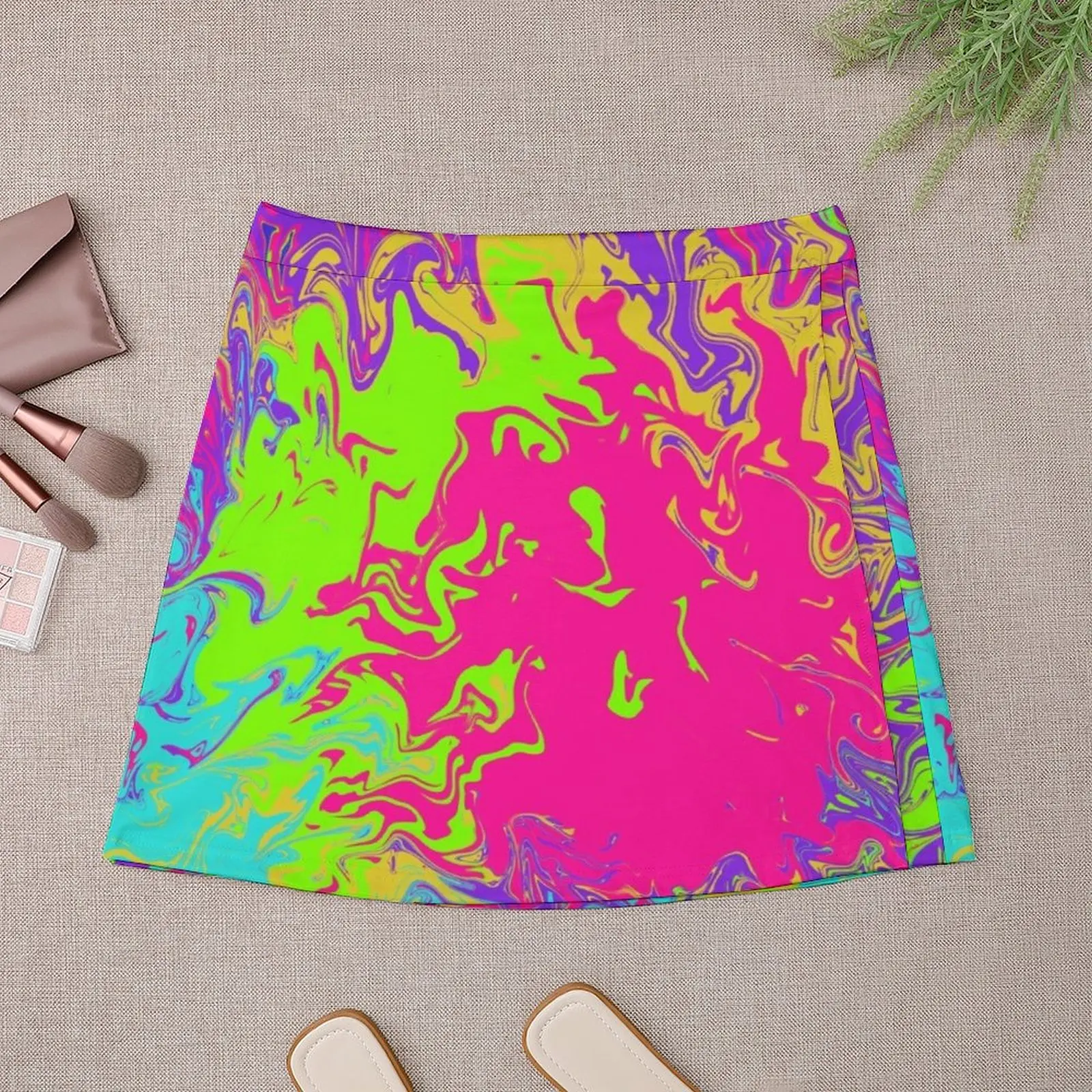 Neon Mini Skirt kawaii clothes short skirt skirts for women 2025 Mini Skirt