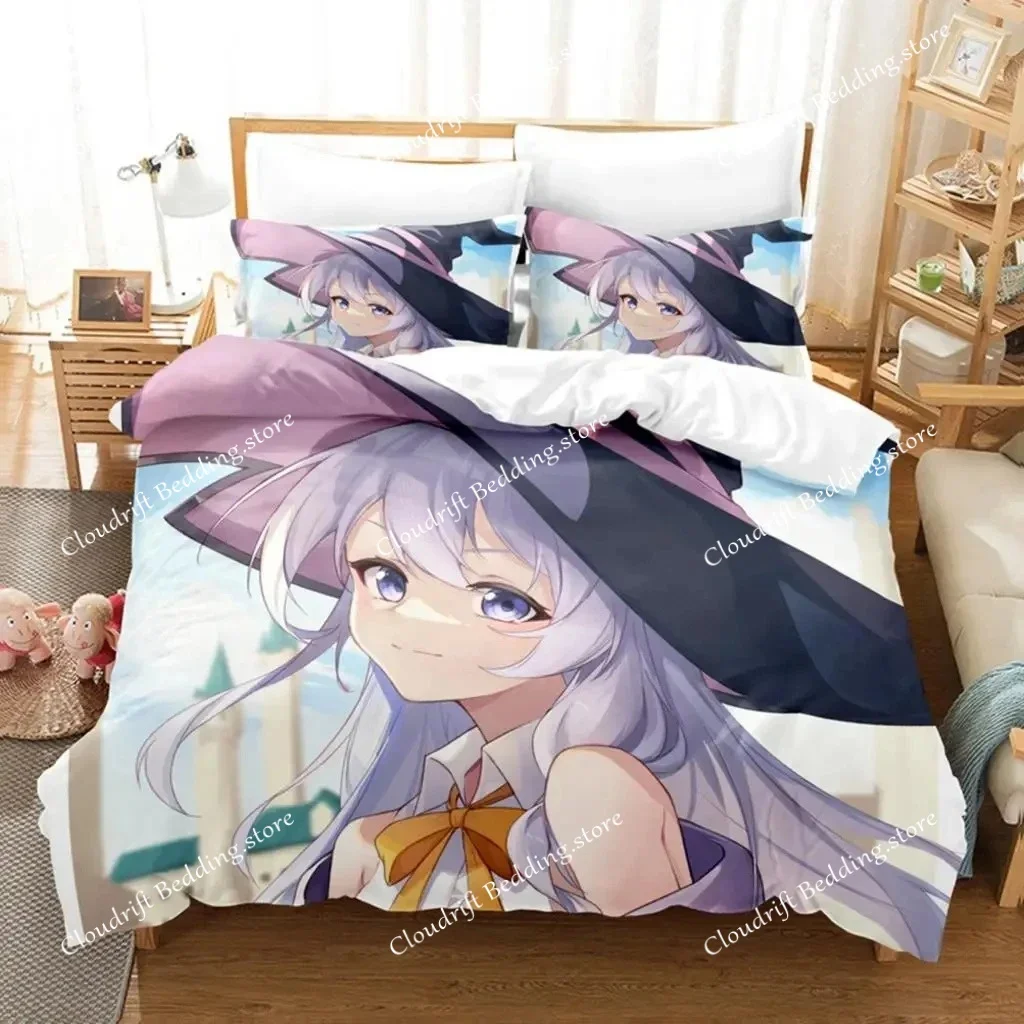 

Комплект постельного белья «Аниме: Путешествие Элейны» для мальчиков и девочек, двуспальный, с пододеяльником и наволочкой, для детей и взрослых