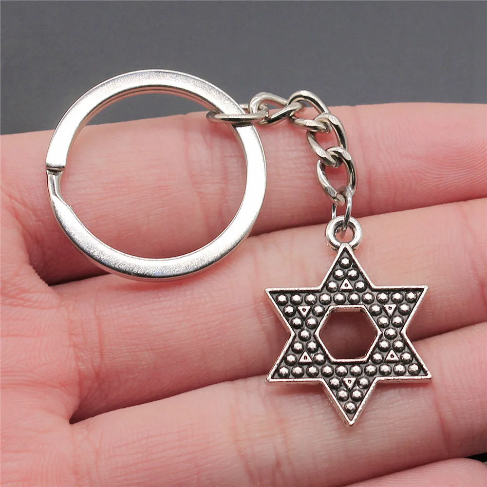 Keychains 28Mm Ring Celtic Hexagram Talisman Amulet Clearance Sale Jewelry