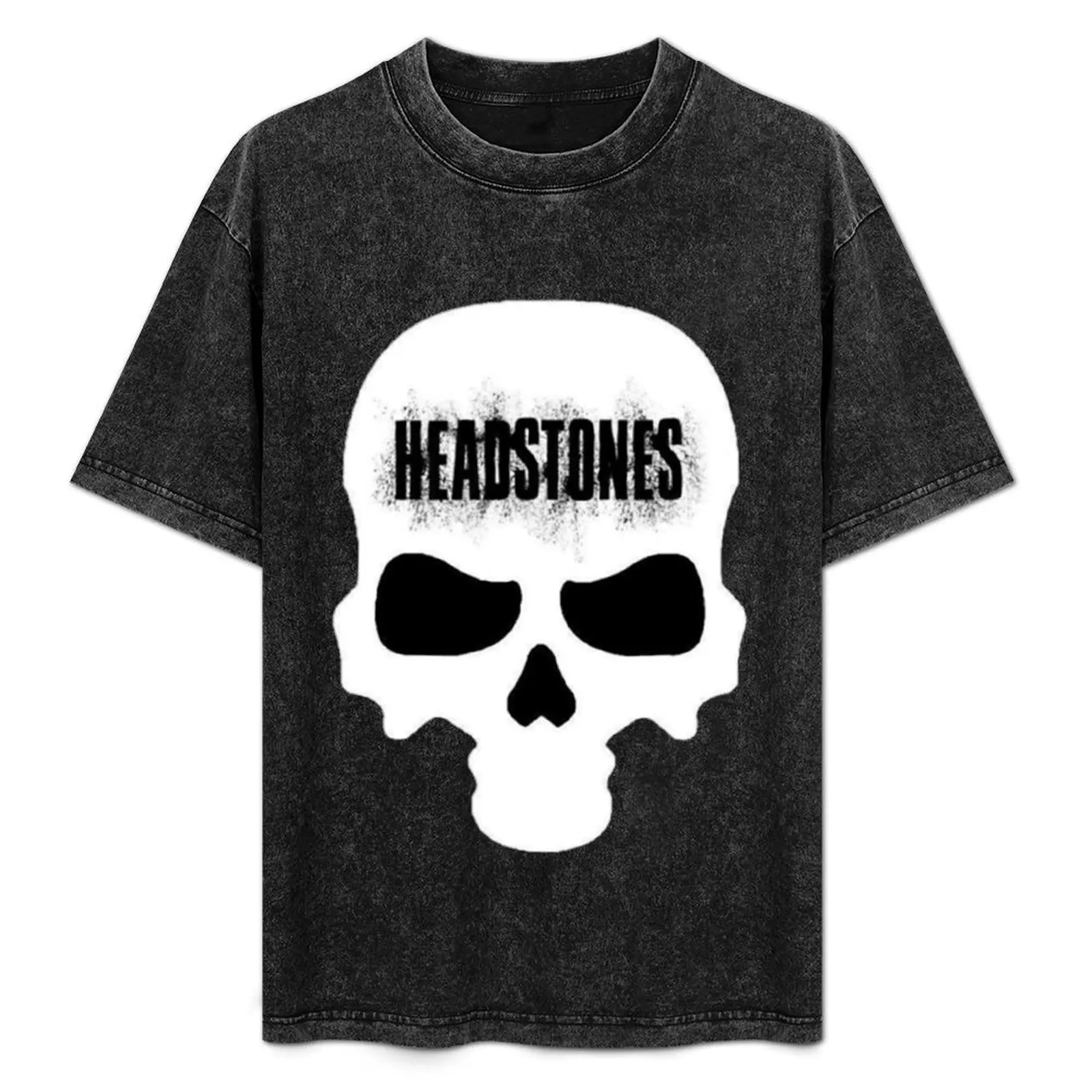 Headstones The 3 tengkorak jahat T-Shirt vintage t shirts graphic shirts customs T-shirt men