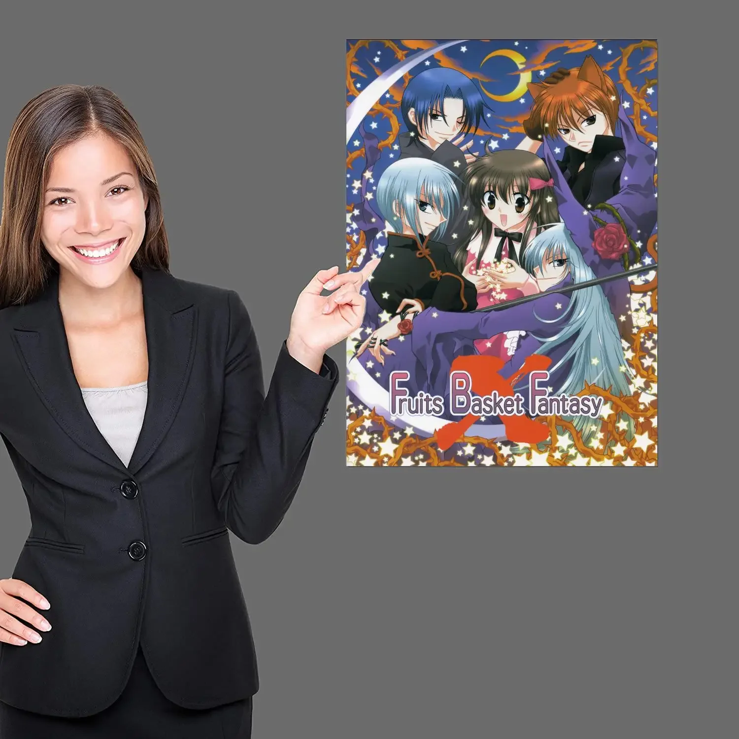 Fruits Basket Tohru Sohma Kyo Sohma Yuki Poster Prints Wall Art Canvas Painting Poster For Modern Family Living Room Home Decor