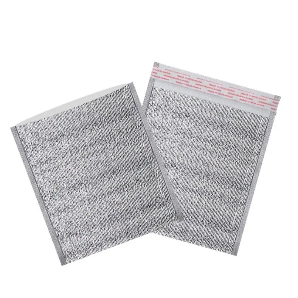 50 Stück/Packung Isoliertaschen aus Aluminiumfolie für kalte und warme Getränke, Lebensmittel-Thermo-Tragetaschen mit Verschluss, Kühltaschen – Detail 11