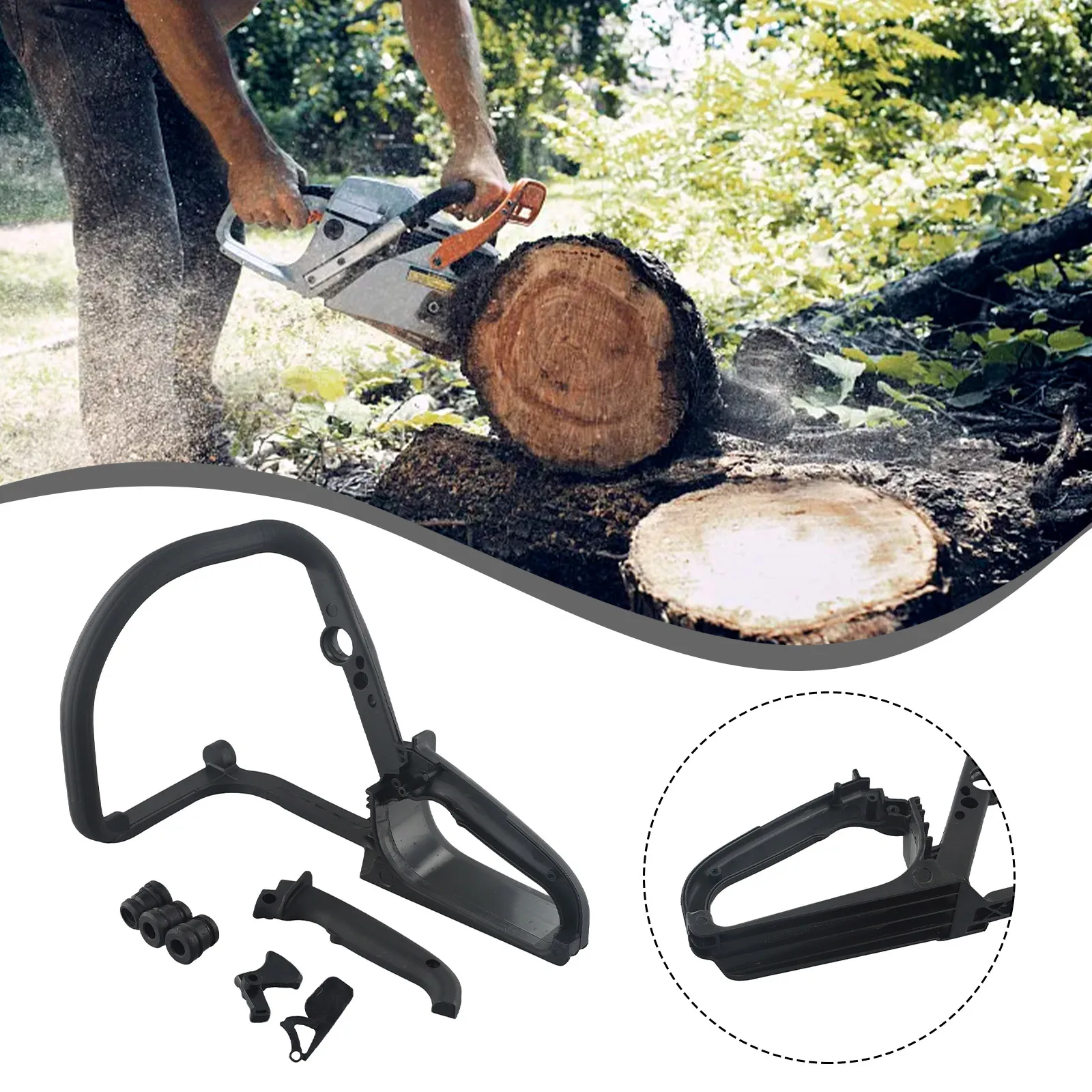 

Handle Bar Replacement for MS170/MS180 Chainsaws Featuring Throttle Control and Buffer Accessories Part 11307914901