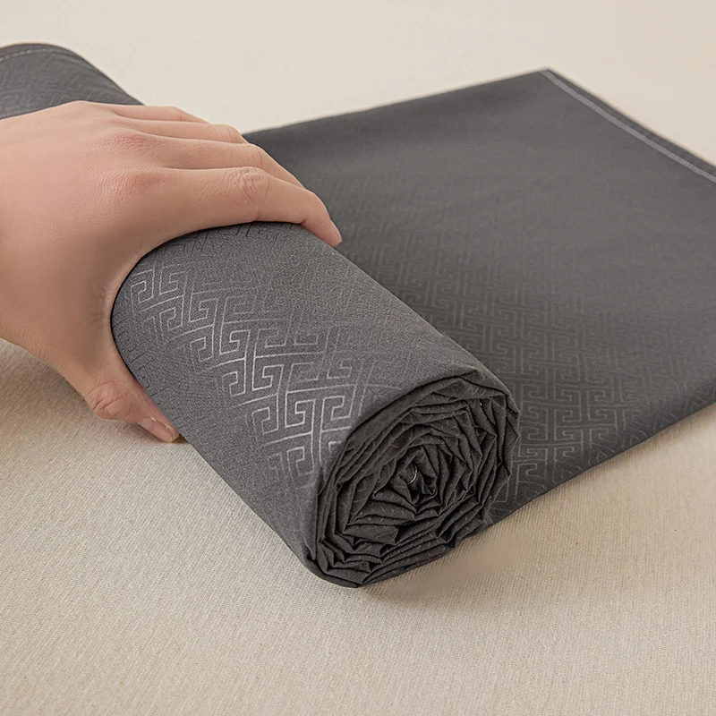 Drap plat en fibre de polyester de haute qualité, couleur unie, gaufré, pour la maison et l'hôtel, literie confortable