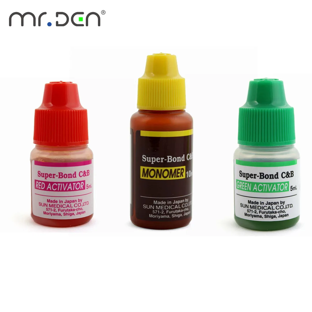 1set Dental Adhesive Resin Cement Super Bond C&B Dental Materials Resin Bonding Compound
