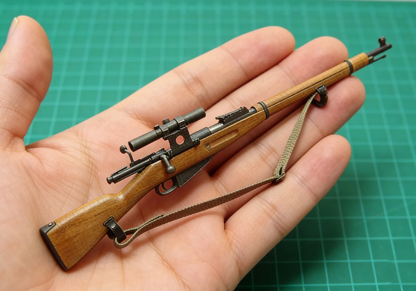 1/6 Scale WWII Soviet Vasily Mosin Nagant Sniper Rifle Handmade Metal Solid Wood Detachable Model Enemy at the Gates