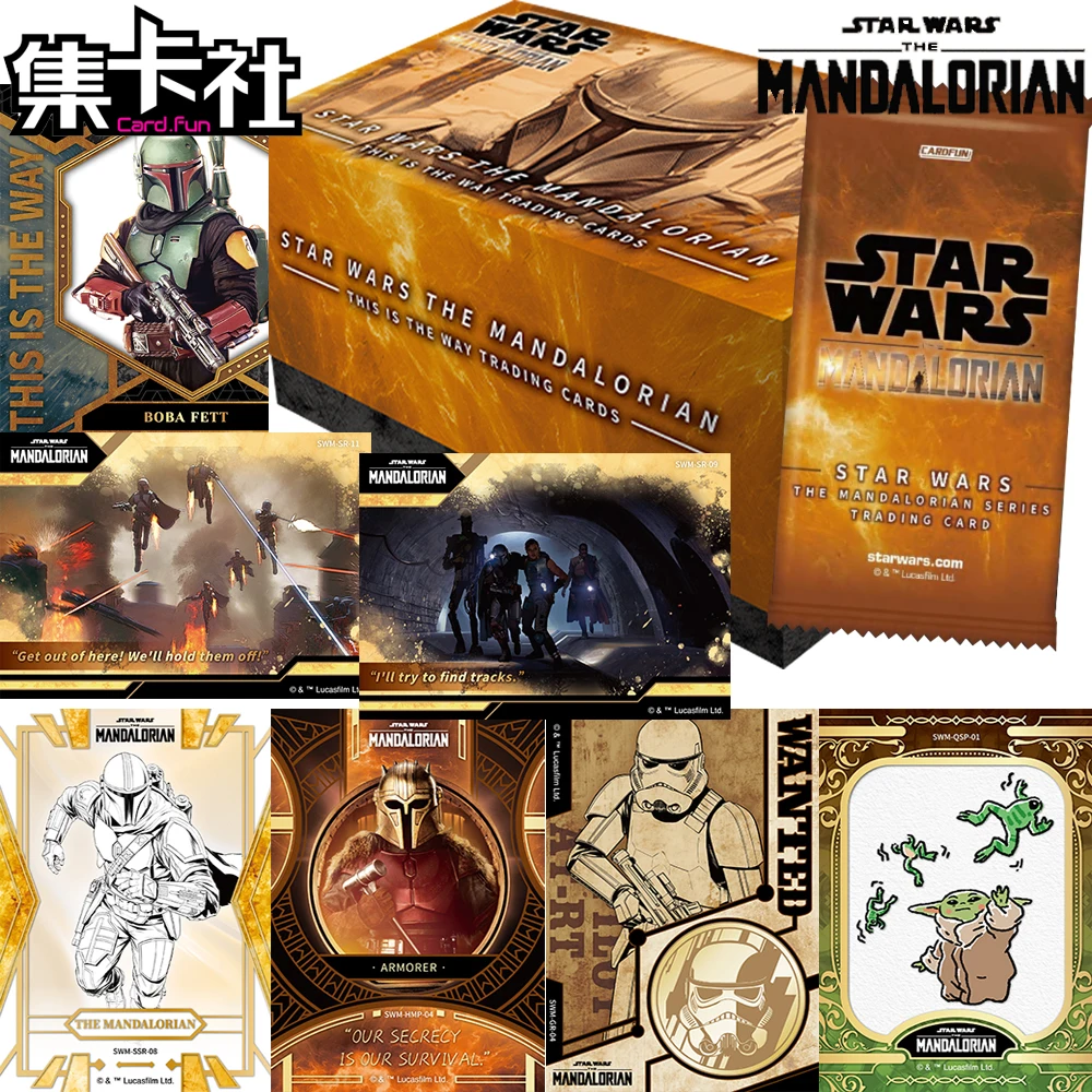 Card.fun Genuine STAR WARS Collection Card The Mandalorian Exclusive Character Charm High Quality Card Movie Surprise Peripheral
