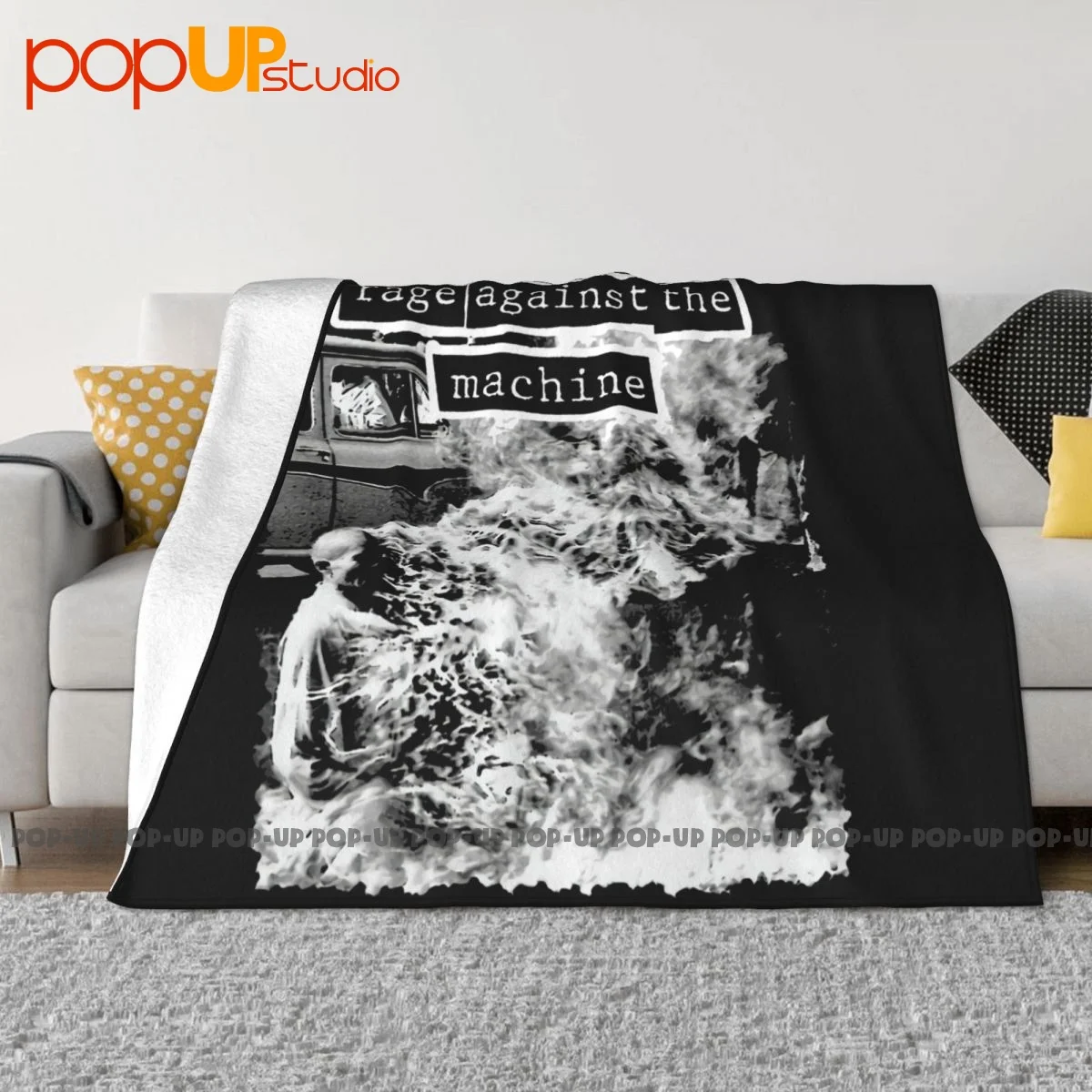 Rage Against The Machine P-330 Blanket Shaggy Thicken Super Soft Bedding Travel Family Expenses