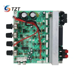 TZT 3-CH Subwoofer Amplifier Board 2.1 Amplifier Board 100W*2 + 120W*1 Fan Cooling Amplifier DIY