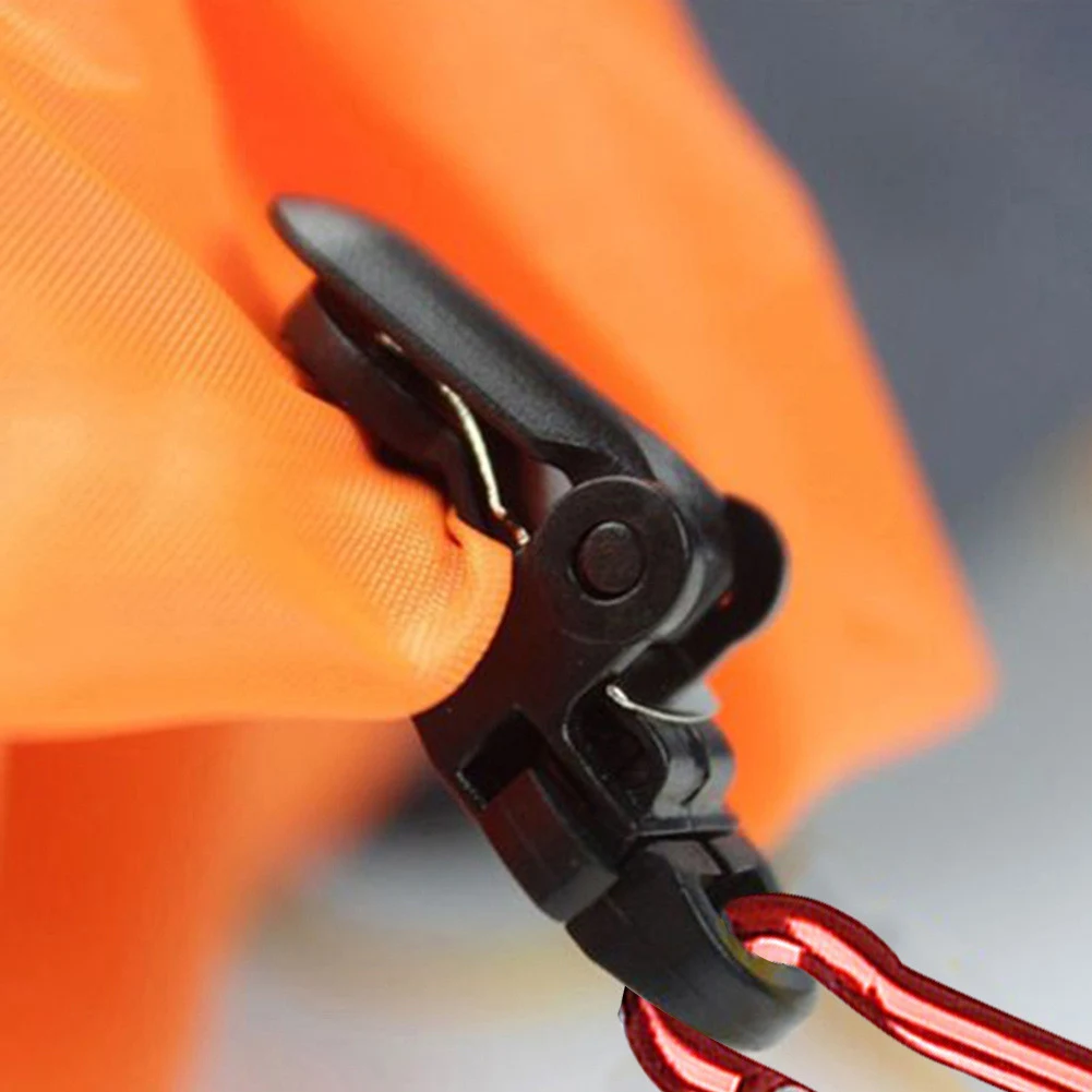 10Pcs Camping Tarp Clips with Carabiner Hanging Hooks Fixing Tarp Clamps Tent Securing Clip for Outdoor Grill Camping