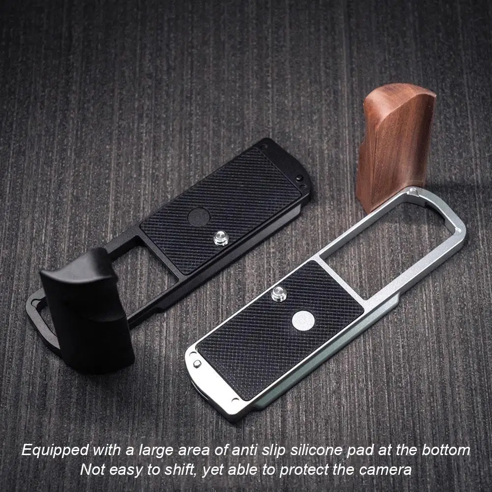 Suitable For Lumix S9 Camera Solid Wood Handle L-Type Tripod Quick Release Plate Base Grip Handle Quick Shoe Accessories