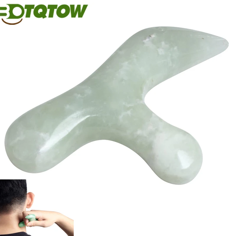 1PC Jade Stone Trigger Point Massage Sticks Tool-Deep Tissue Massage-Reflexology Acupressure Massage Tool for Full Body Relaxing