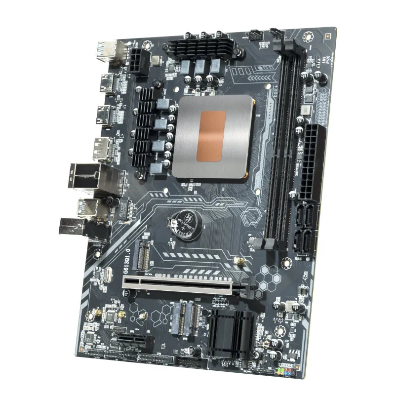 M-ATX LGA 1151 CPU Motherboard Combo Core Interposer 0000 ES 1.8GHz-4.5GHz 6C12T (Rujuk CPU Terintegrasi I7 11600H) PC Gaming