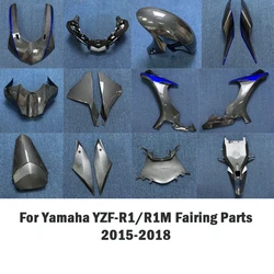 For Yamaha YZF 1000 YZF R1 2015-2018 Bodywork Fairing ABS Carbon Blue Components Injection Molding ABS Cowl Body Plastic parts