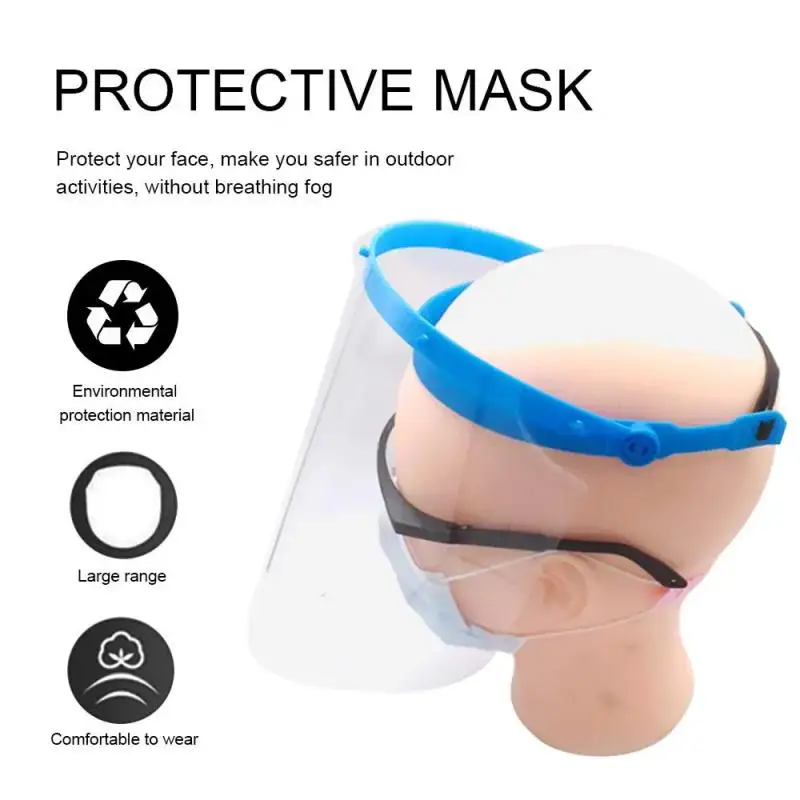 Transparent Protective Mask Full Face Shield Masks Anti Saliva Splash-proof Eye Full Face Mask Cover Protective