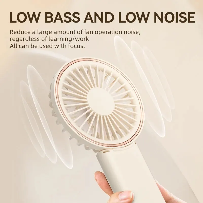 New Neck Digital Display Handheld Student Outdoor Portable USB Charging Fan Desktop Aromatreatment Small Fan