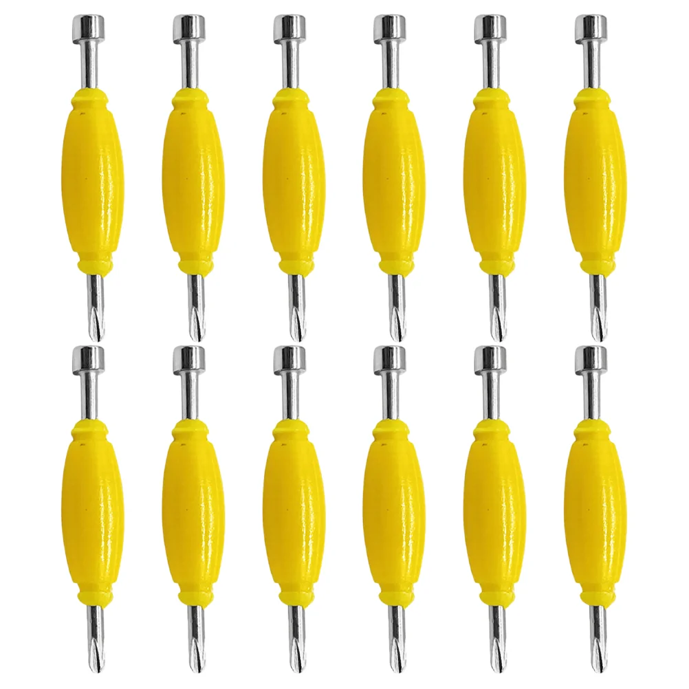 

12pcs Tool Accessory Double Head Screwdrivers Small Screws Driver Set Mini Skateboard Screwdriver For Diy Finger