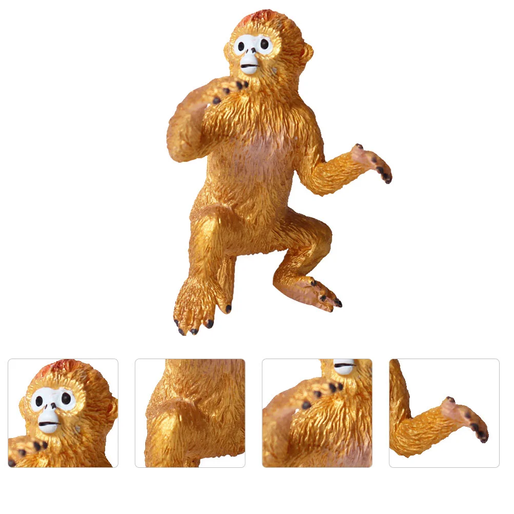 Golden Monkey Model Models Static Solid Children Environmental Protection Pvc Material Realistic