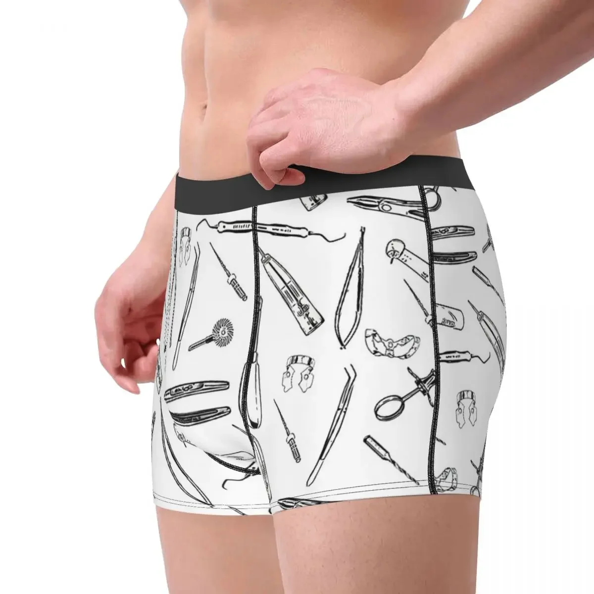 Tooth Teeth Dental Braces Stomatology Department Instruments Underpants Homme Panties Male Underwear Sexy Shorts Boxer Briefs