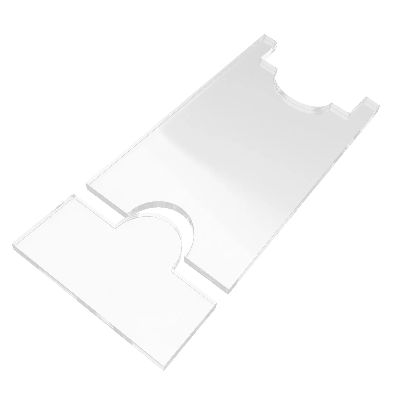 1 Set Fireproof Wall Spacers Clear Acrylic Couch Stoppers for Sofas Beds Furniture Gap Protectors Wall Bumpers Sliding Blockers