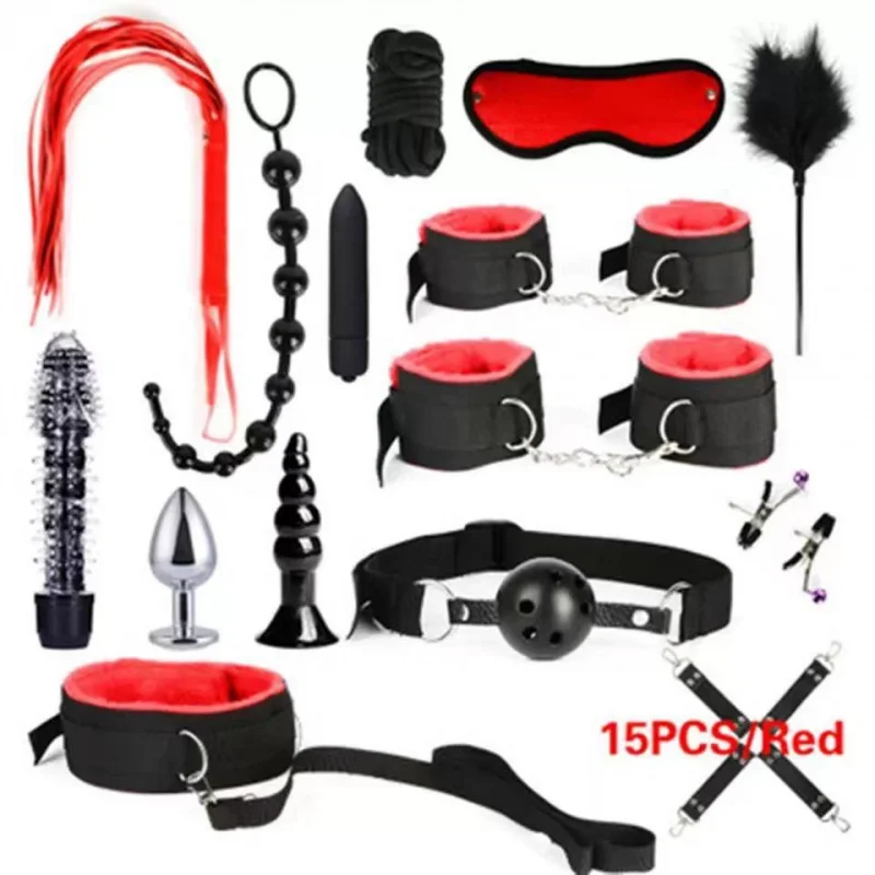 TradeSMBundle Kit Webbing Plush Suit13Set Produto Sexual Suit15Pieces17Piece Sex Toy