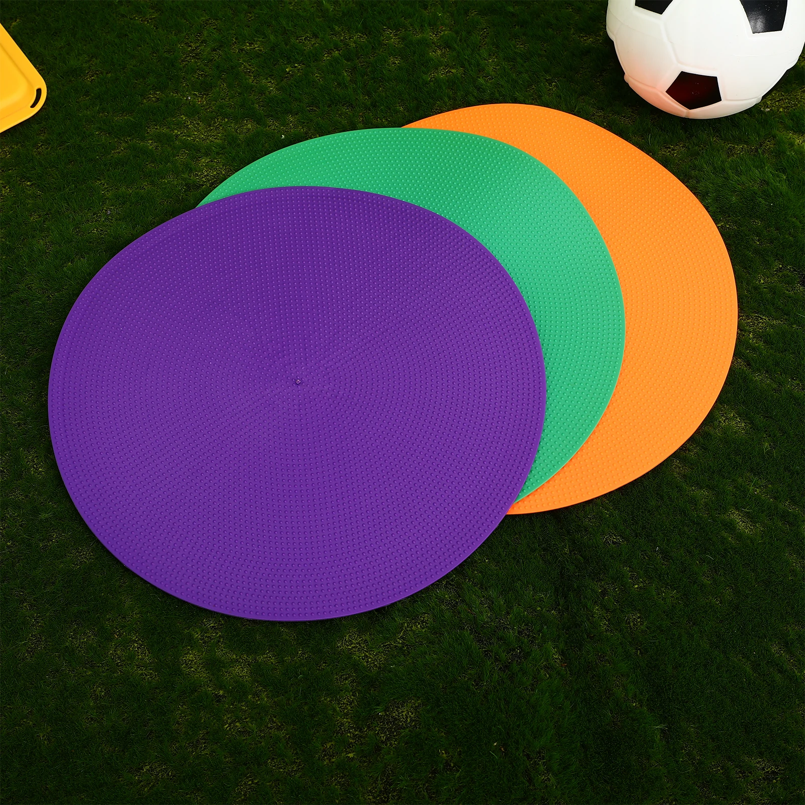 18pcs Football Training Markers Bright Colors Non Slip Large Size Sports Target Dots For Field Gym Activities Dancing Practices